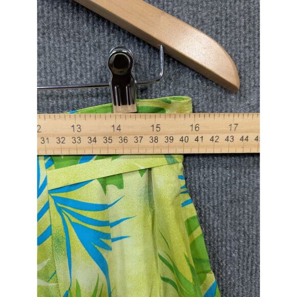 Worthington 100% Silk Wrap Skirt Women 14 Tropical Floral Maxi Midi Beach Cruise - Picture 8 of 13